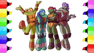 TMNT Ninja Turtles Coloring Book - Coloring Pages