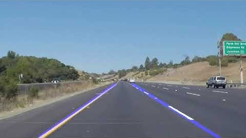 Demo: Lane Line Detection by OpenCV and Python