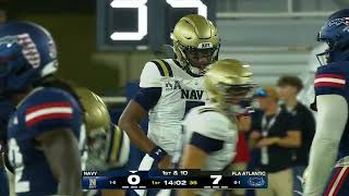 2026 College Football | Navy vs Florida Atlantic | 9/12/2026