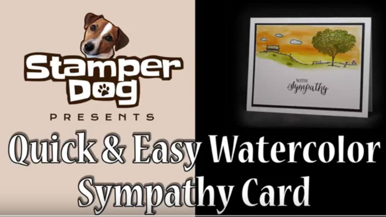 How To Watercolor a Sympathy Card