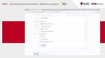 Tutoriales Brightspace - Noticias o anuncios - Docentes - UPB Académico