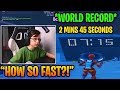 TSM Slappie Reacts to WORLD RECORD in Mongraal Edit Course (2:45) | Fortnite Twitch Moments