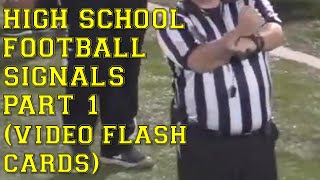 High School Football Penalty Signals  Video Flash Cards #1