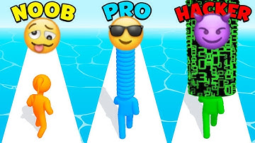 NOOB🤪 Vs PRO😎 Vs HACKER😈 - Long Neck Run