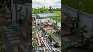 Backyard Renovation #backyard #timelapse #satisfying #transformation #youtubeshorts