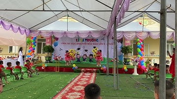 Tiết mục văn nghệ - Mầm non hạnh phúc thân yêu, của các bé khối 5 - 6 tuổi trường MN Thuần Lộc.