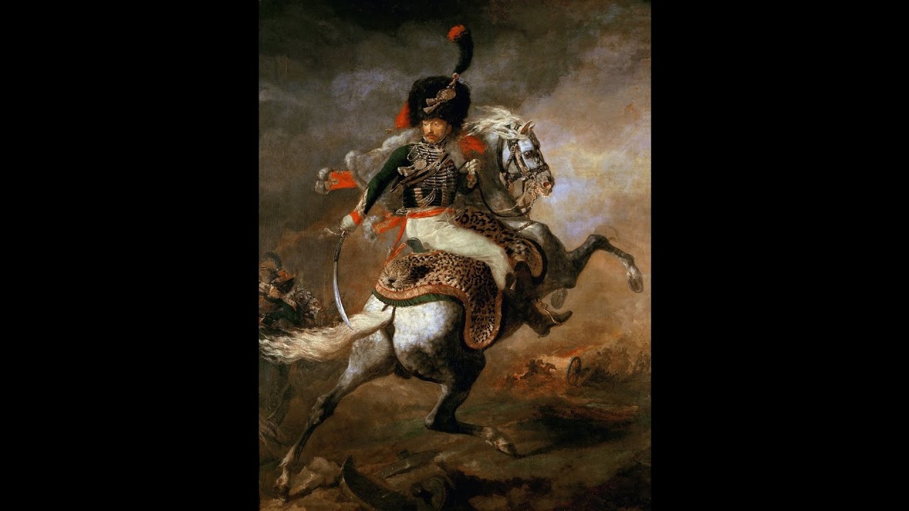 Theodore Gericault - Retrato de un oficial de los cazadores dirigiendo