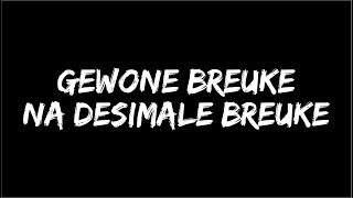 Gewone Breuke na Desimale Breuke