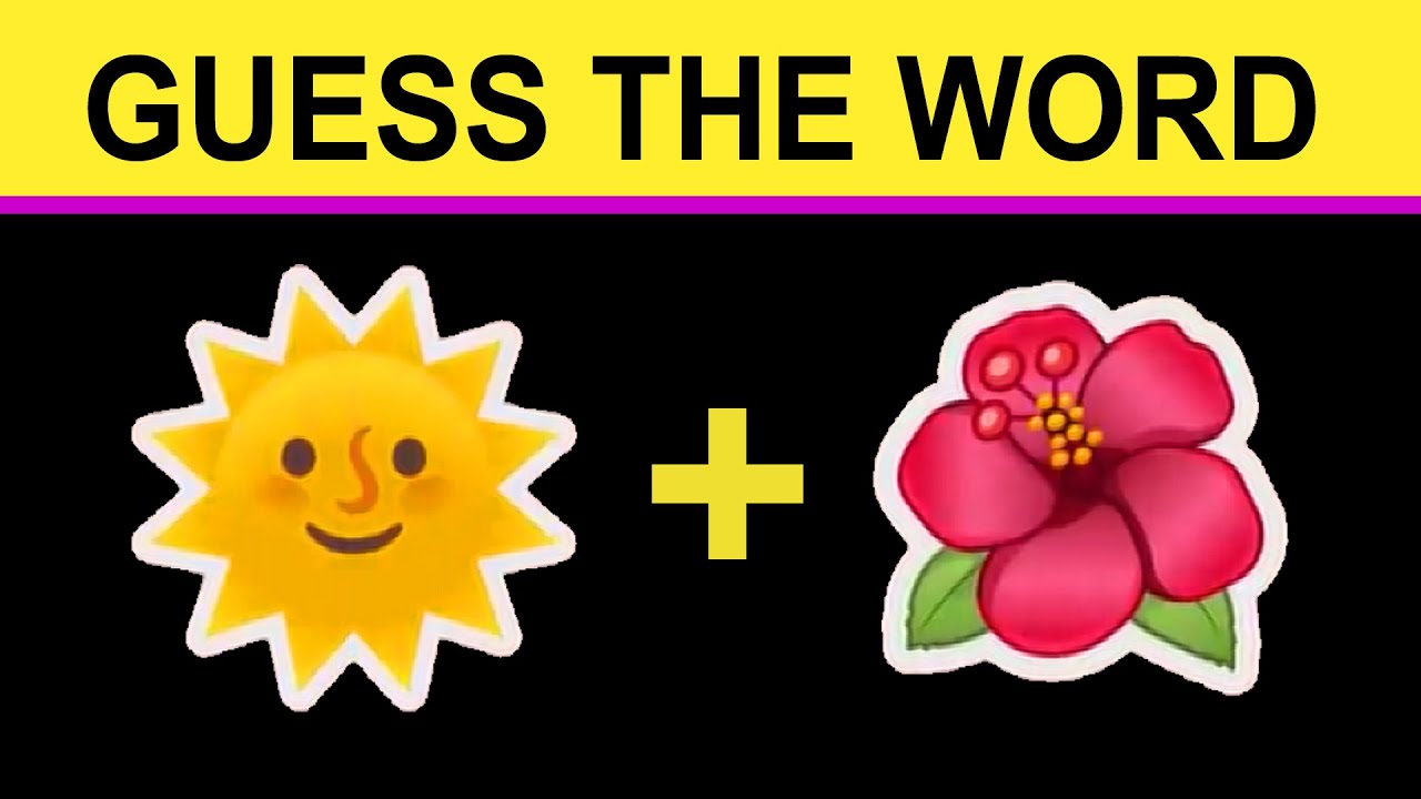Can You Guess the WORD By The Emojis | Guess The Emoji | Emoji Quiz ...