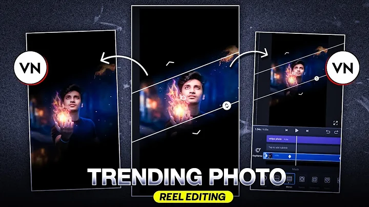 Black Photo Ray Effect Video Editing In Vn App | Trending Photo Reels Video Editing In Vn App
