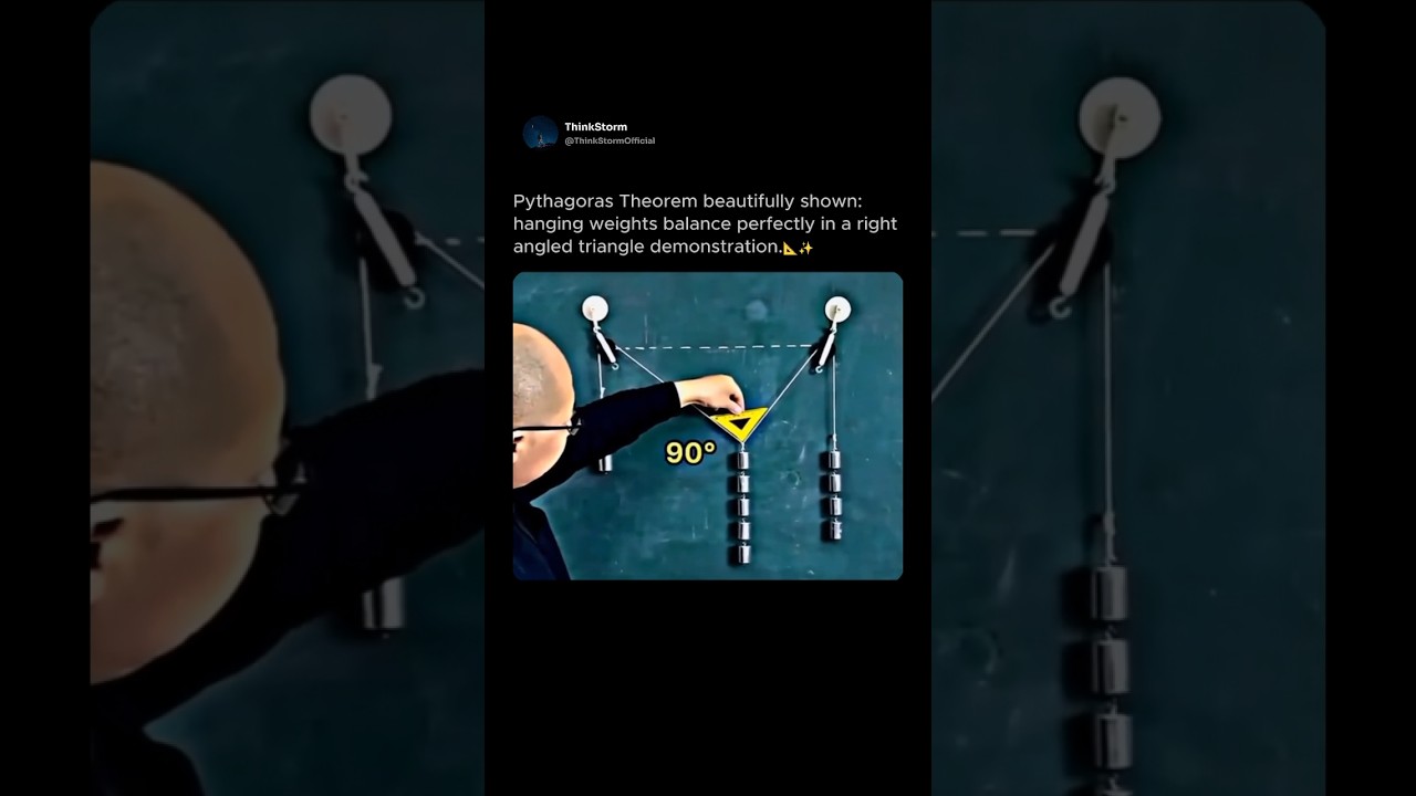 🤯 The Most Satisfying Pythagorean Theorem Proof Ever! 📐 #shorts #math #science