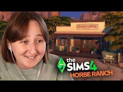 Building a *LIBRARY* using The Sims 4: Horse Ranch