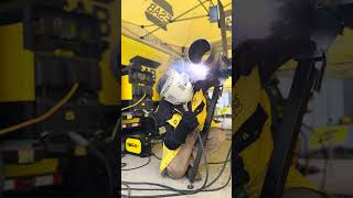 Burning some 5G 7018 with @esabweldingandcutting #esab #welding #7018 #weld #pipewelding #fypシ