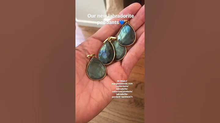 Our new pendants for our Labradorite Necklace.#lab...