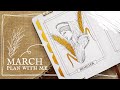 March 2021 Bullet Journal Plan With Me  |  Greek Goddesses