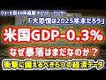 【米国GDPマイナス0.3％】デビッド・ハンター「暴落は早くて2025年末だろう。株,金銀は史上最大の上昇が待ち受けている」現在の市場を解説！