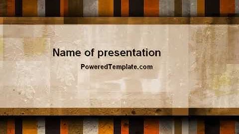 Abstract Bars PowerPoint Template by PoweredTemplate.com