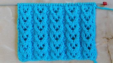 Ажурные дорожки Вязание спицами Видеоурок 207