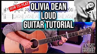 Olivia Dean โ Loud | Guitar Tutorial (Fingerpicking Lesson + Easy Chords)