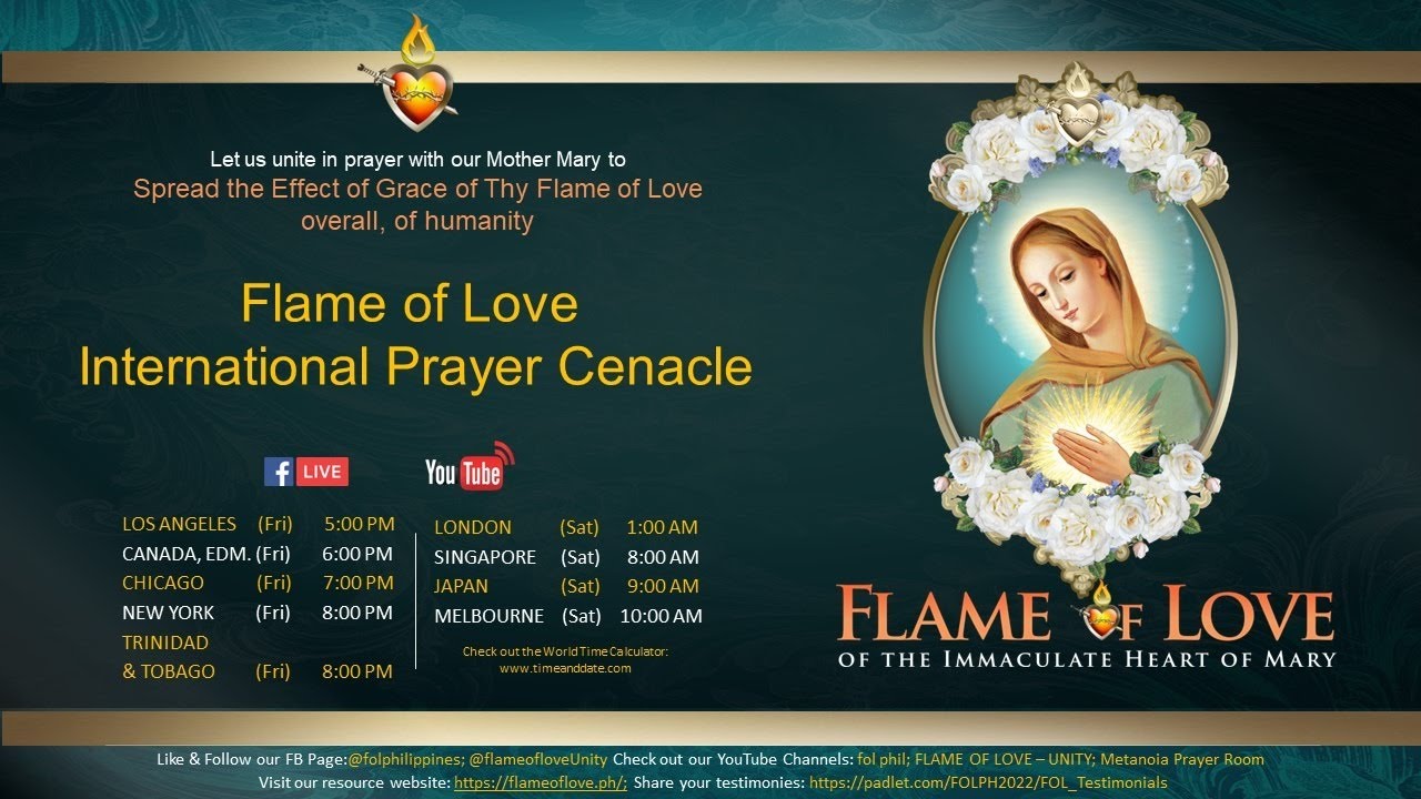 LIVE | Flame of Love International Prayer Cenacle | December 23, 2023