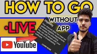 How to go live on YouTube Without Software ! How to Go Live On YouTube ! From Mobile ! Tipsgang screenshot 3