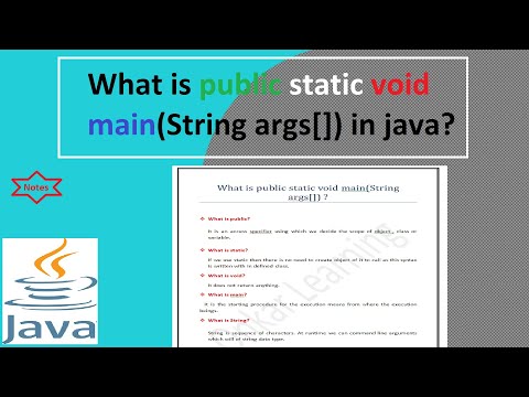 What is public static void main(String args[]) in java| What is public,static,void,main,string args?