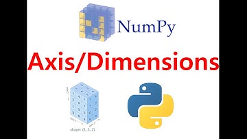 understanding axis/dimension in numpy arrays | python |