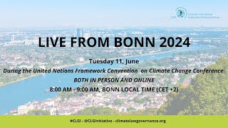'Live from Bonn' Online Roundtable