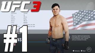 UFC 3 Middleweight Career Mode Walkthrough Part 1 - THE BRAWLER!