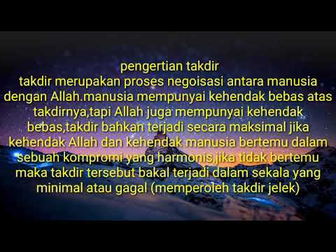 Pengertian takdir - YouTube