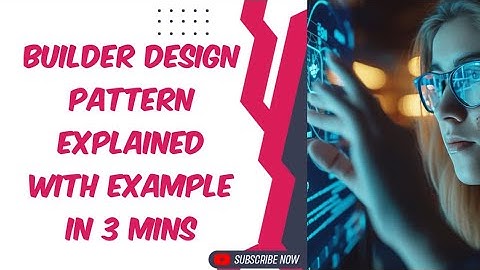 Builder design pattern with Java example program #learnprogramming #designpatterns