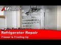 Refrigerator Repair - Frosting up in freezer not cooling - Admiral RSCA207AAM