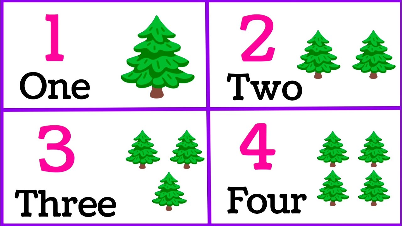 One Two Three Four Number || Counting Number with Spelling || Kids Education ||