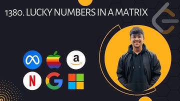 1380. Lucky Numbers in a Matrix | Leetcode | C++ - DSA