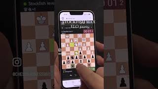 STOCKFISH AI CHECKMATE MAX LEVEL! #chess #sacchi #grandmaster #ai #artificialintelligence #шахматы