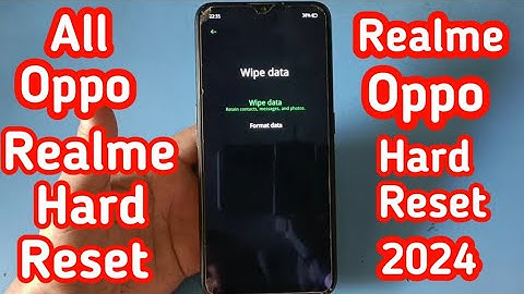 How to hard reset or factory data reset Oppo F15