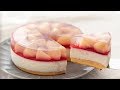 No-Bake Peach Cheesecake 桃のレアチーズケーキの作り方｜HidaMari Cooking