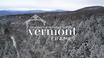 A Vermont Frames Home in the Snow