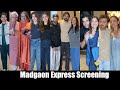 Kritika Kamra, Neha Dhupia, Divyandu, Pratik Gandhi, Shweta Tripathi At Madgaon Express Screening