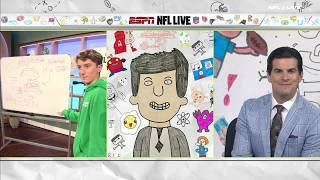 Celebrity DeVonta Smith gives Madden Orlovsky an Eagles swag bag on Autism Awareness Day 👏 | NFL Live Profile