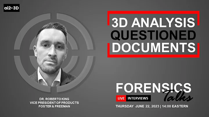 3D Analysis-Questioned Documents | Forensics Talks EP 86 | ft. Roberto King | CSI