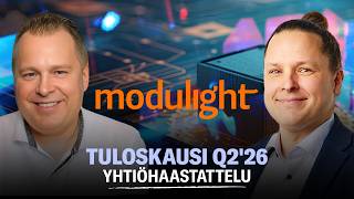Modulight Q2'26: Edistystä tuotekehitysputkessa