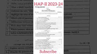 Hap-Ii B Pharma 2 Semester Previous Year Question Paper