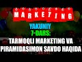 YAKUNIY: 7-dars: Tarmoqli marketing va piramidasimon savdo haqida | Ustoz Yusuf Davron