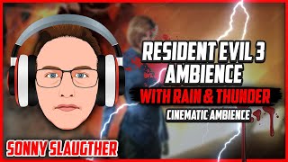 Resident Evil 3: Nemesis Relaxing Ambience Music (w/ Rain and Thunder)