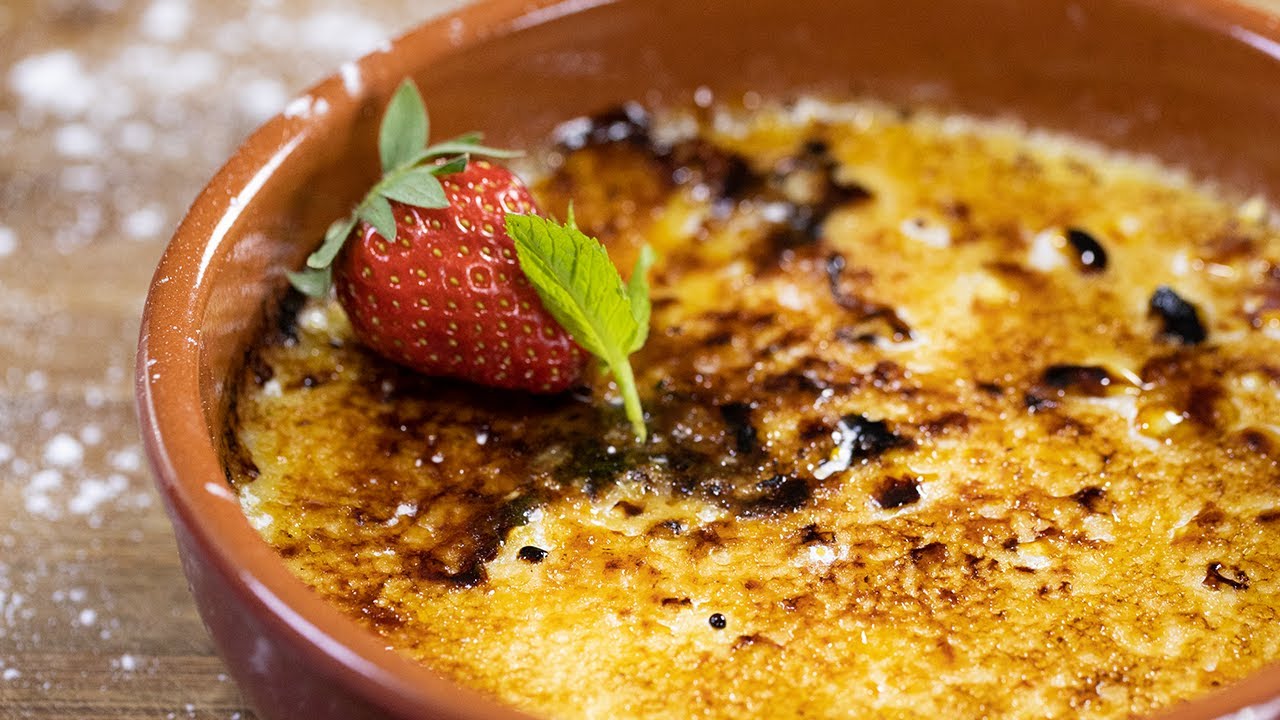 طريقة عمل كريم بروليه How to Make an Easy Creme Brulee
