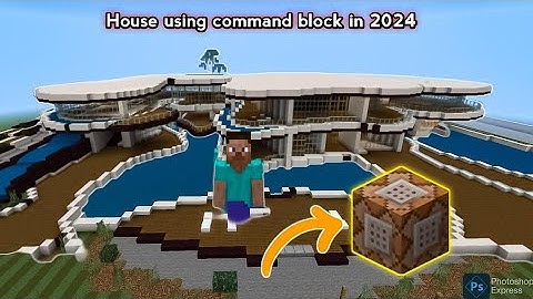 How to build a house in Minecraft using Command block in 2024