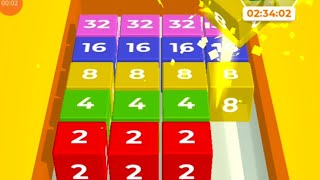 Chain Cube 2048 3D Merge Game  | Best Android Puzzle Gameplay | King Cobra snake screenshot 5