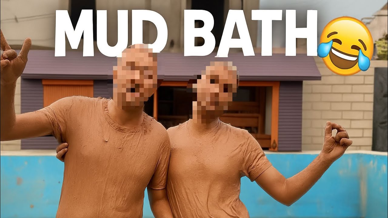 Turab & Sabtain Mud Bath 🤣🤣🤣