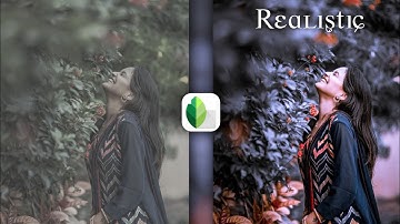 snapseed 🔥realistic dark & blue colour effect editing | background change editing | snapseed editing